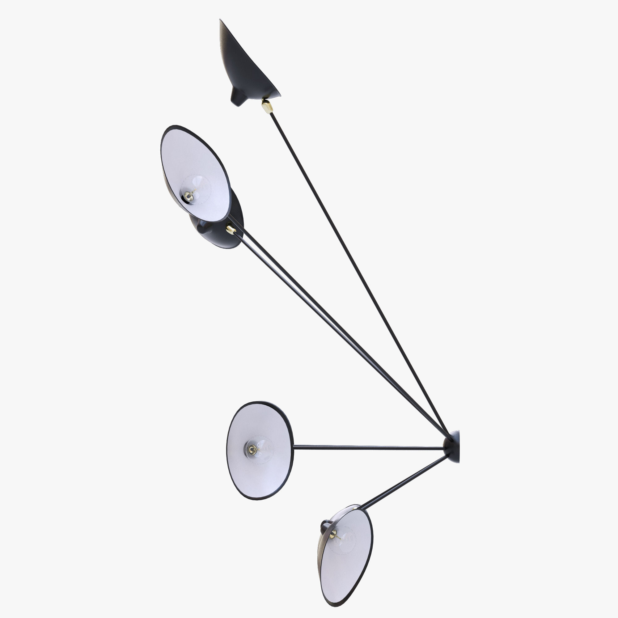 Serge Mouille Spider Sconce Seven Arms MSC-SP7 3D model_4