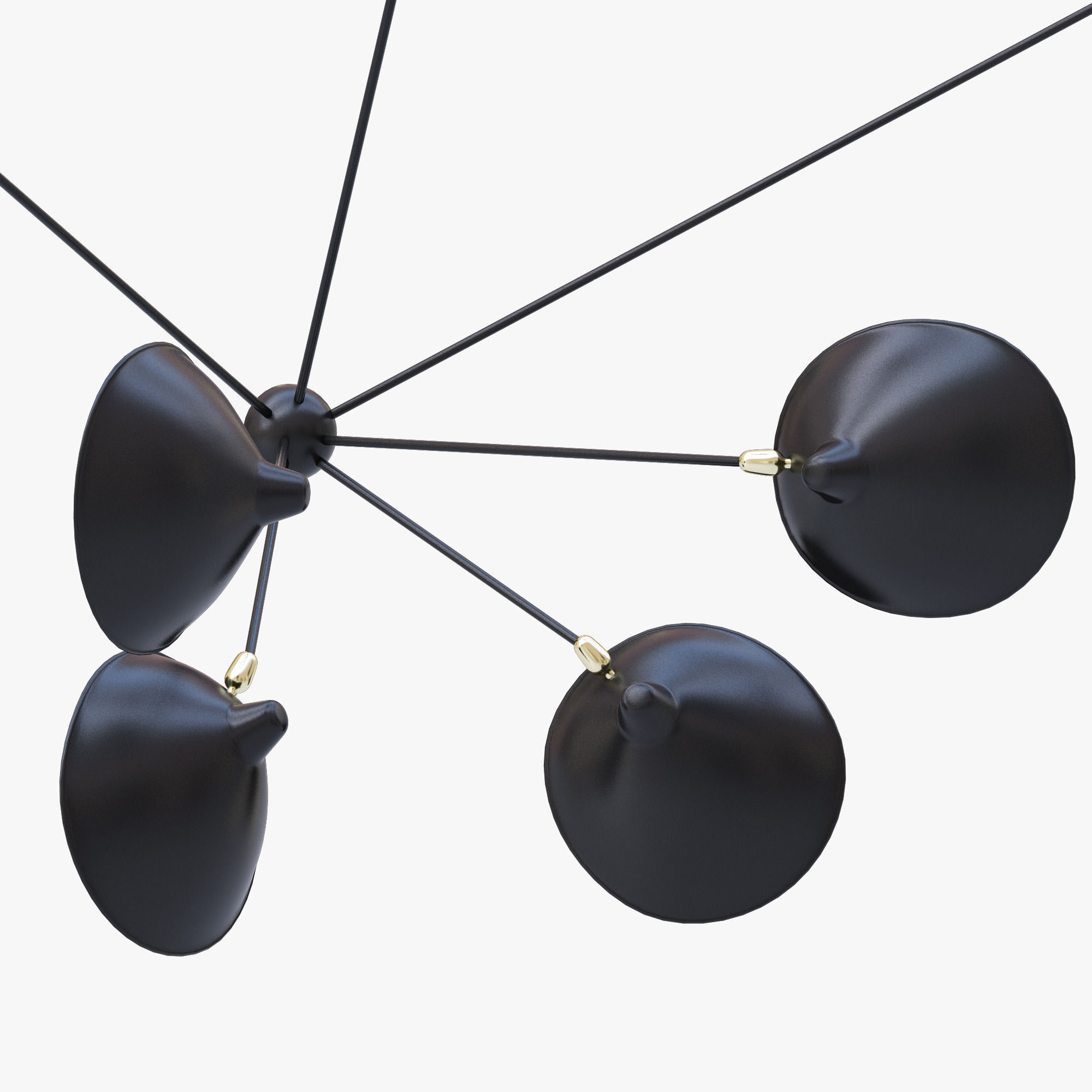 Serge Mouille Spider Sconce Seven Arms MSC-SP7 3D model_3