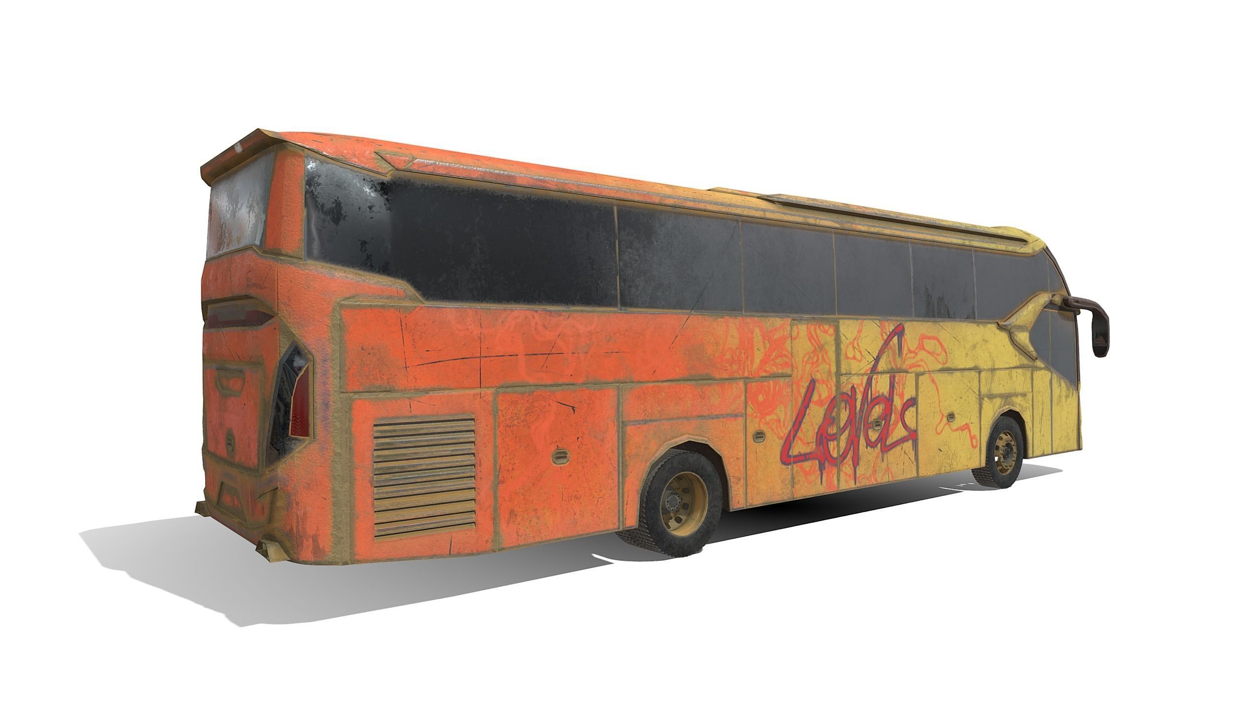legacy-sr2-xhd-prime bus with graffiti 3D model_2