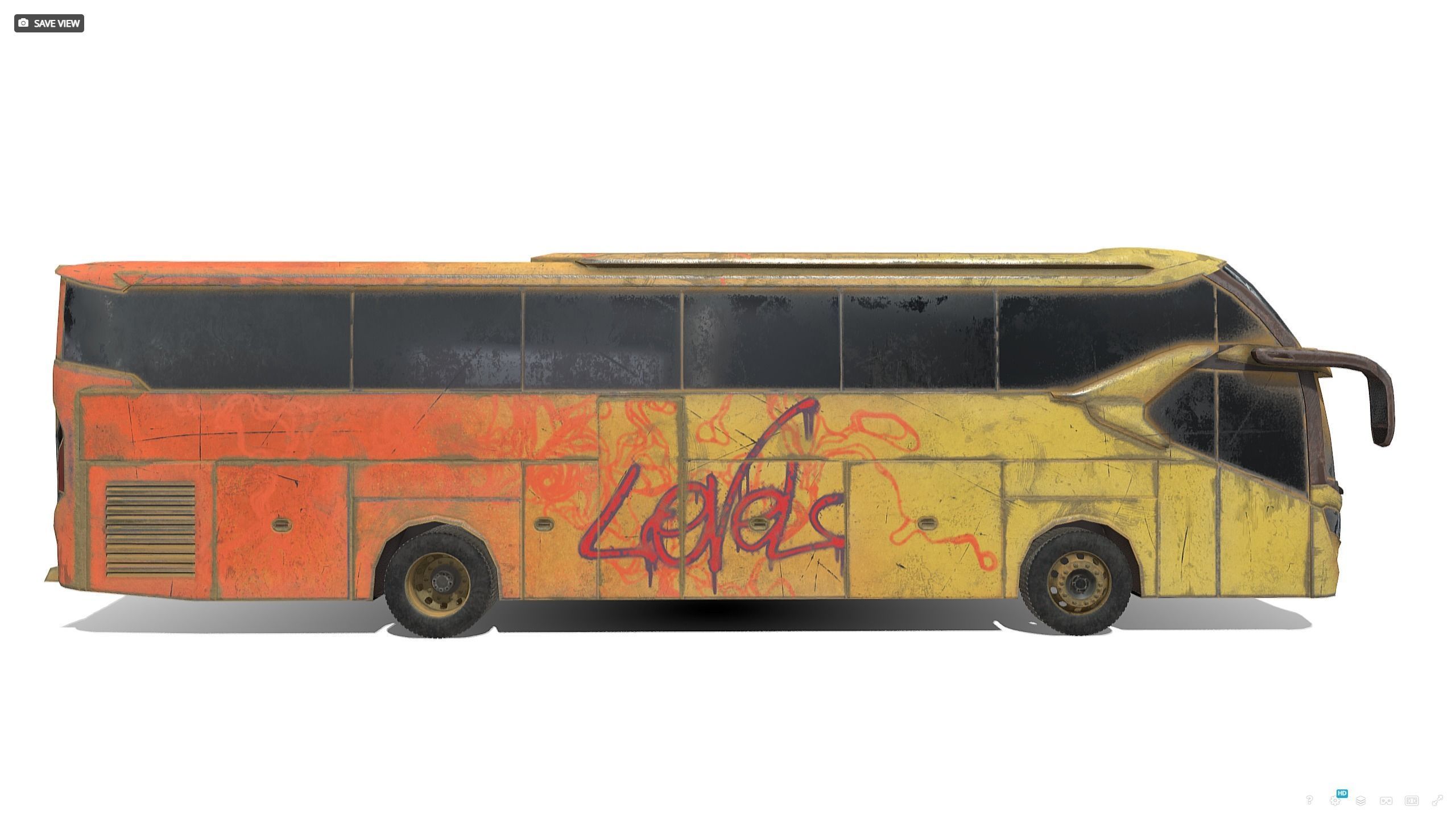 legacy-sr2-xhd-prime bus with graffiti 3D model_1