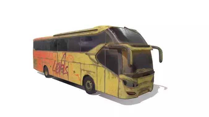 legacy-sr2-xhd-prime bus with graffiti