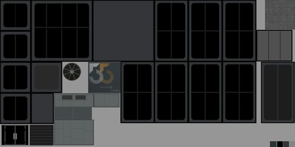 55 Hudson Yards Building Low-poly 3D model_16