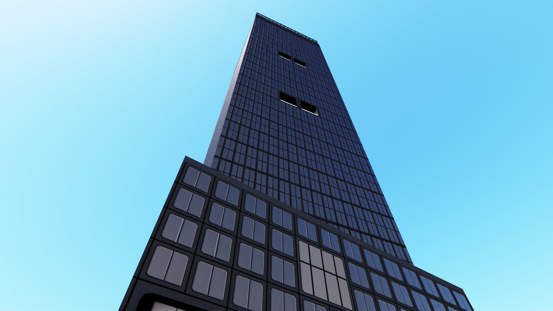 55 Hudson Yards Building Low-poly 3D model_13