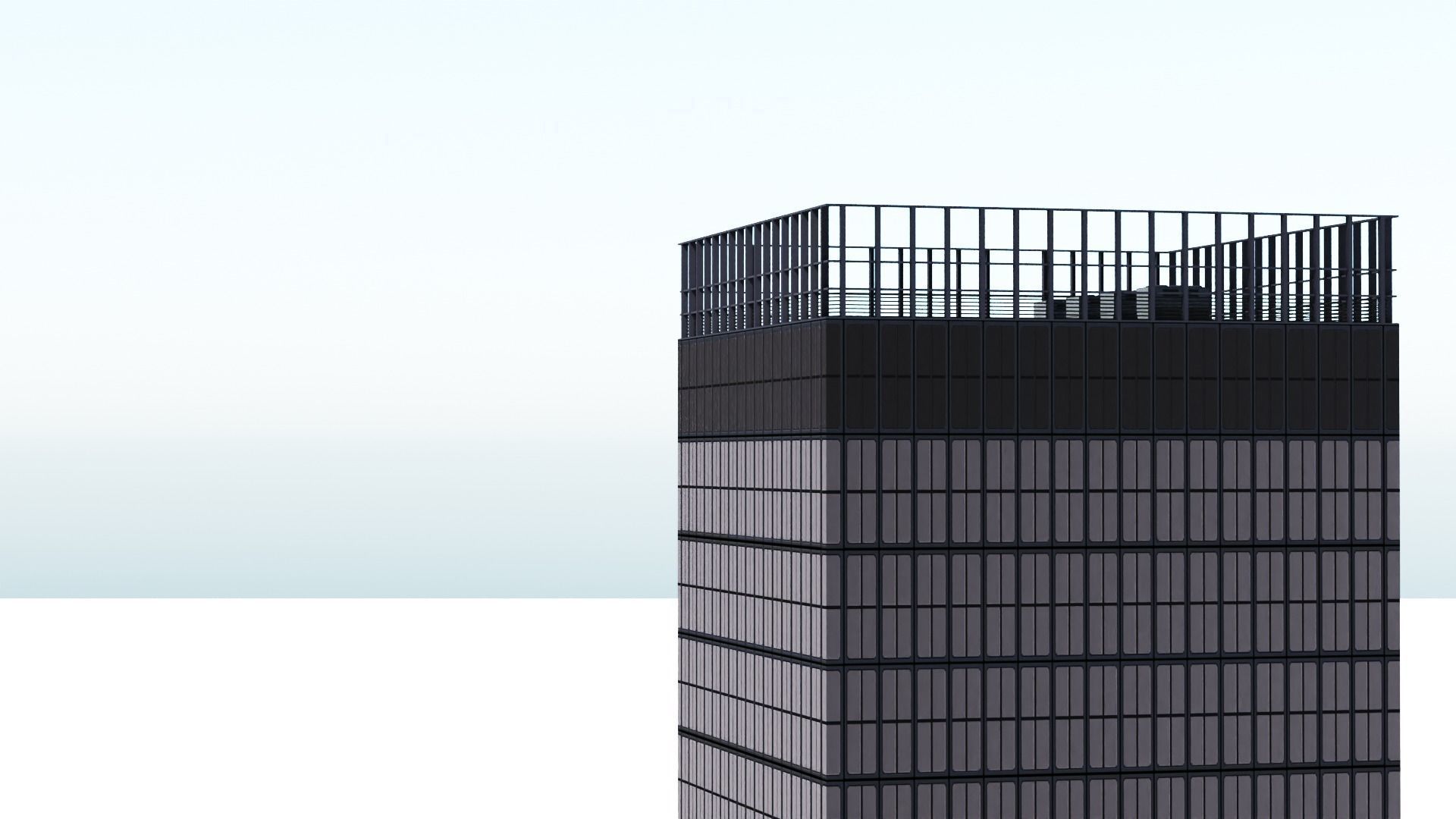 55 Hudson Yards Building Low-poly 3D model_11