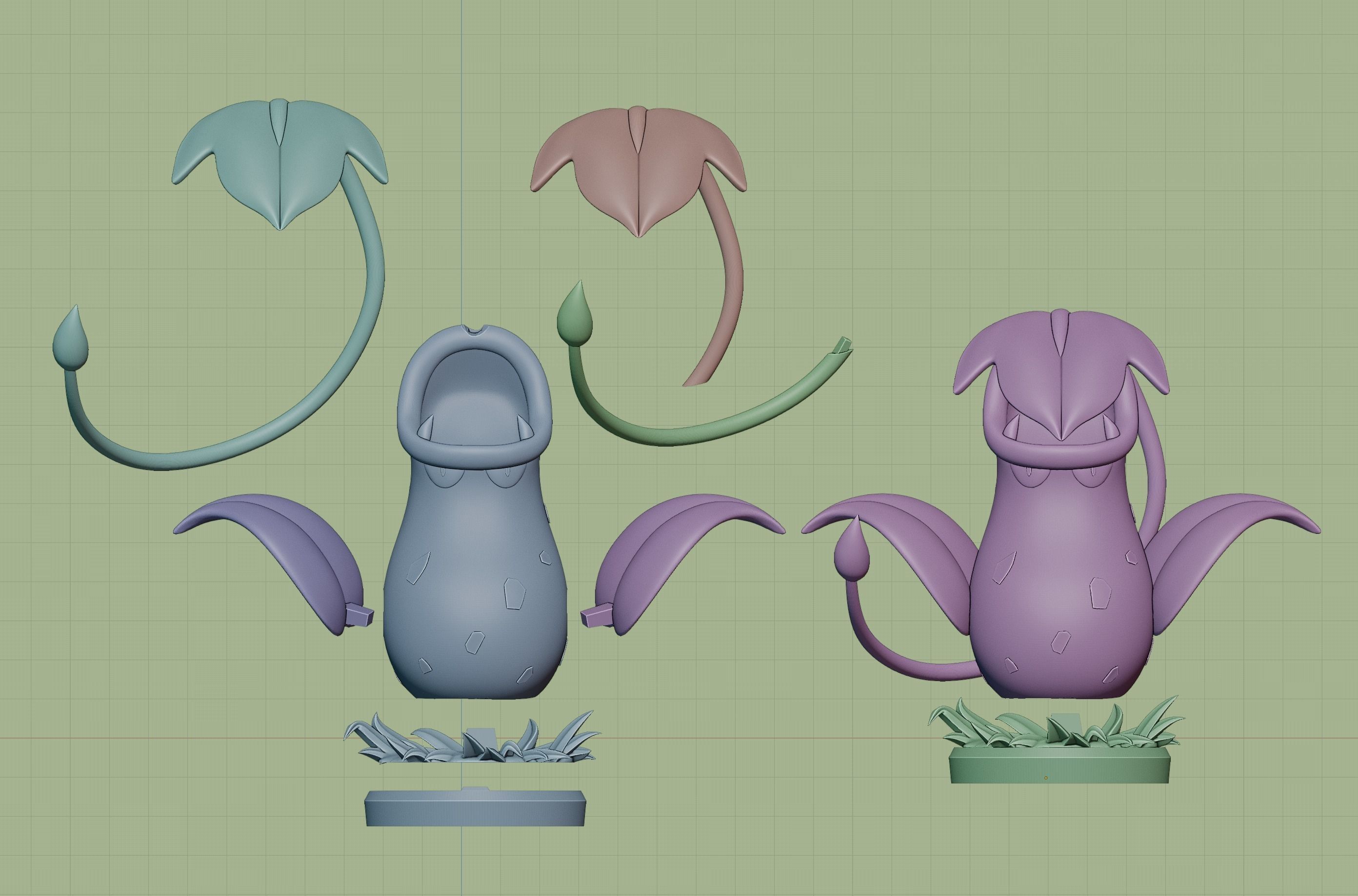 victreebel - pokemon 3D print model_3