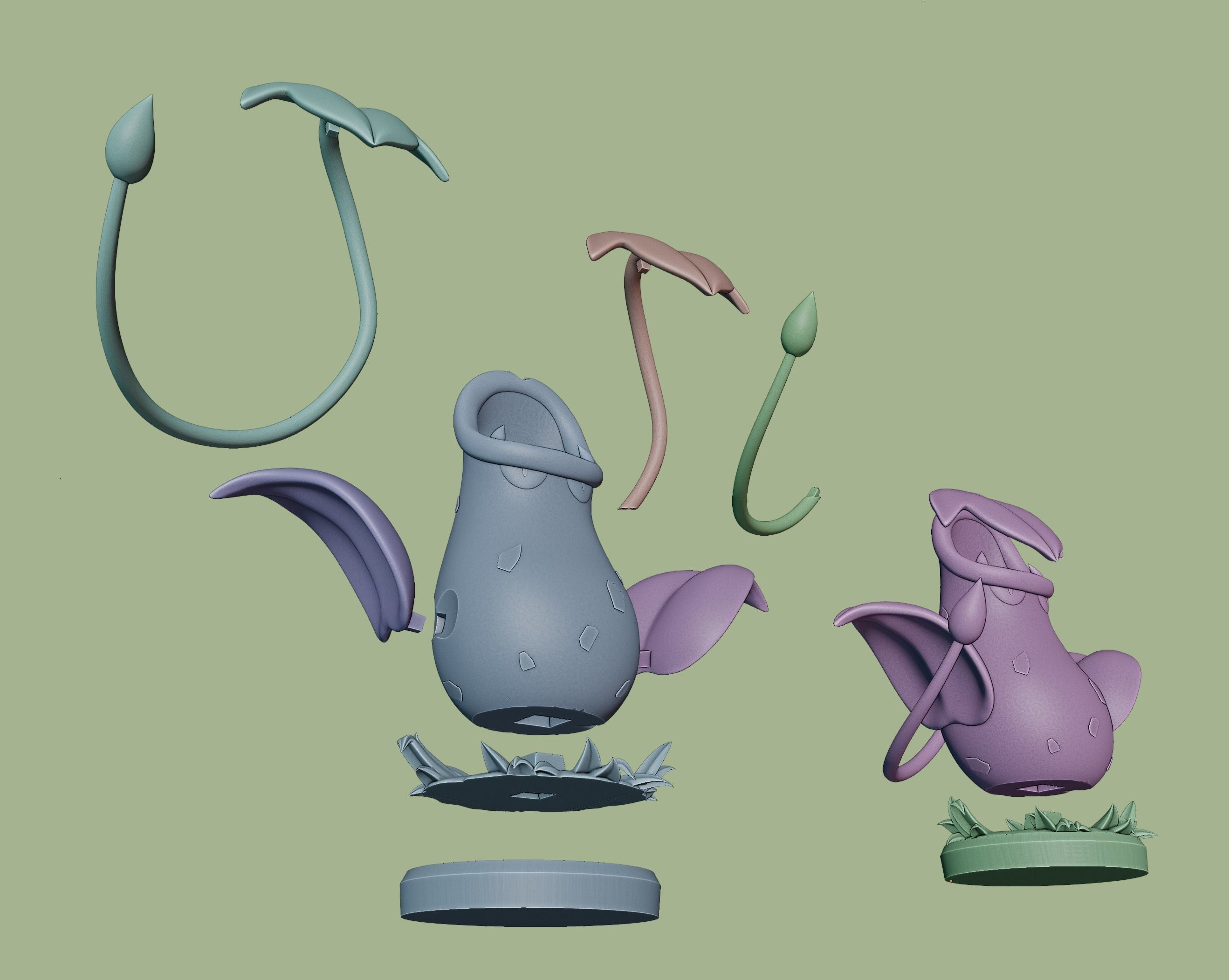 victreebel - pokemon 3D print model_4