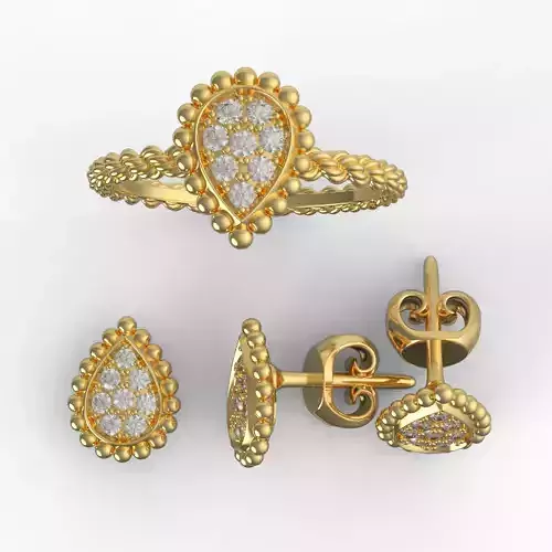 Ring and Studs XS  3D print model