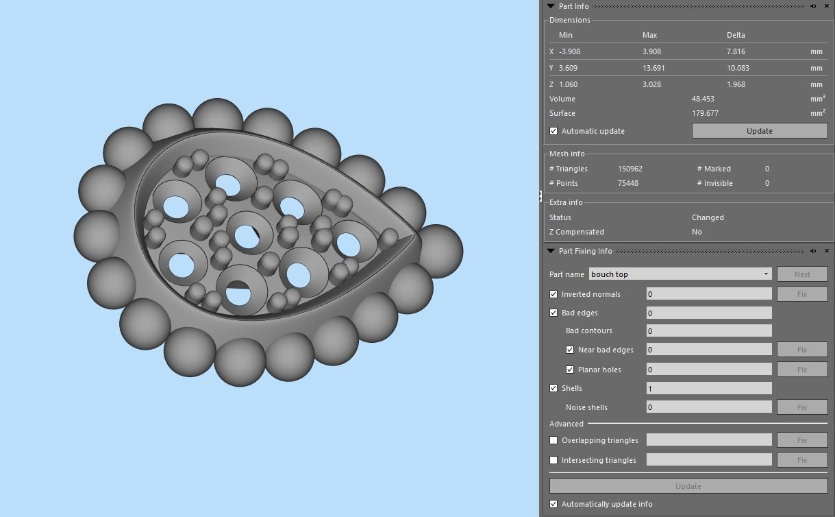 Ring and Studs XS 3D print model_9