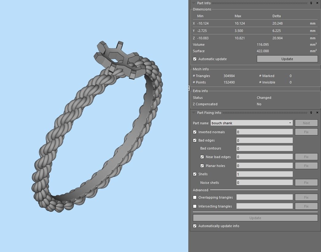 Ring and Studs XS 3D print model_10