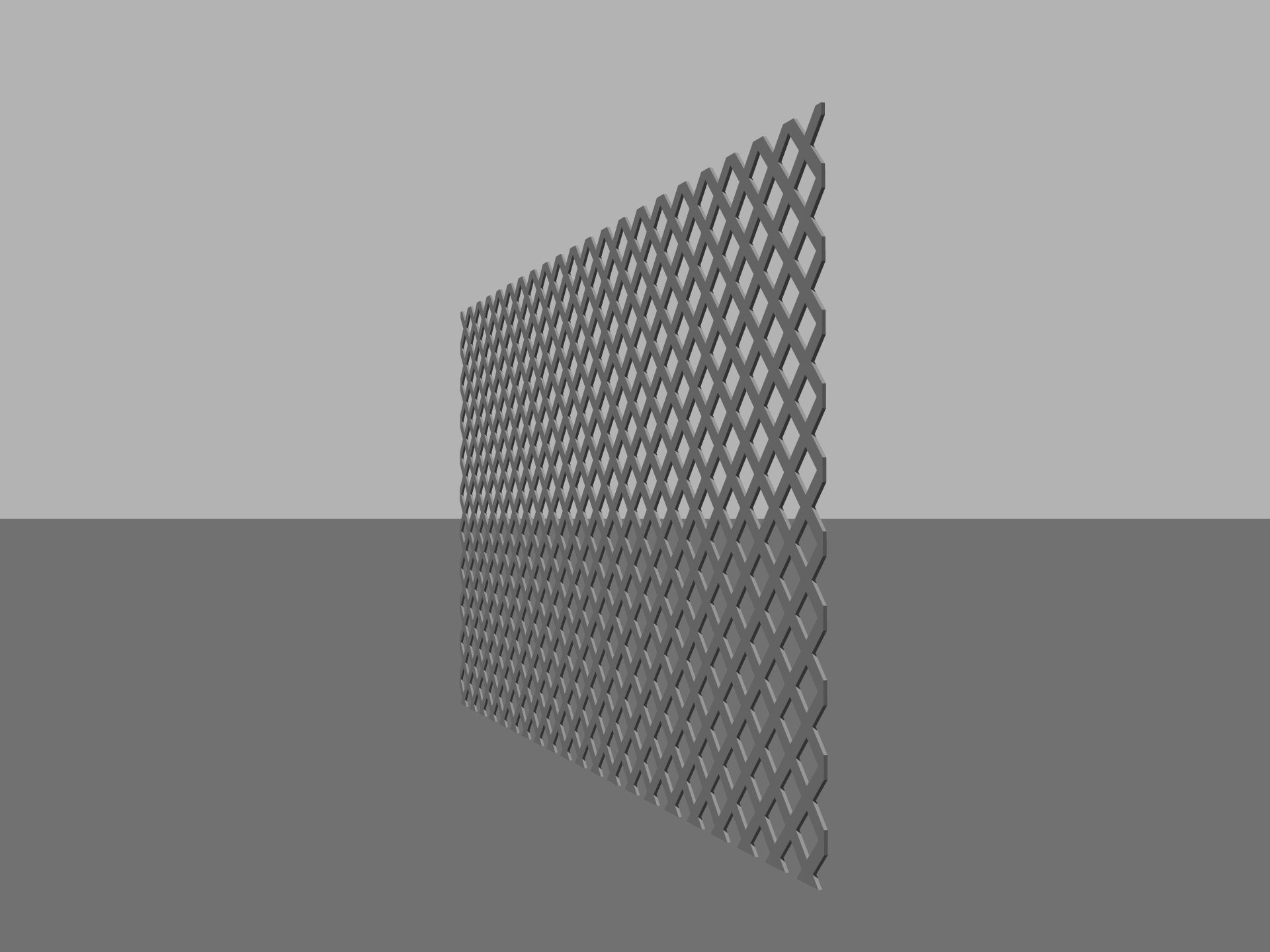 Lattice fence Free 3D model_1