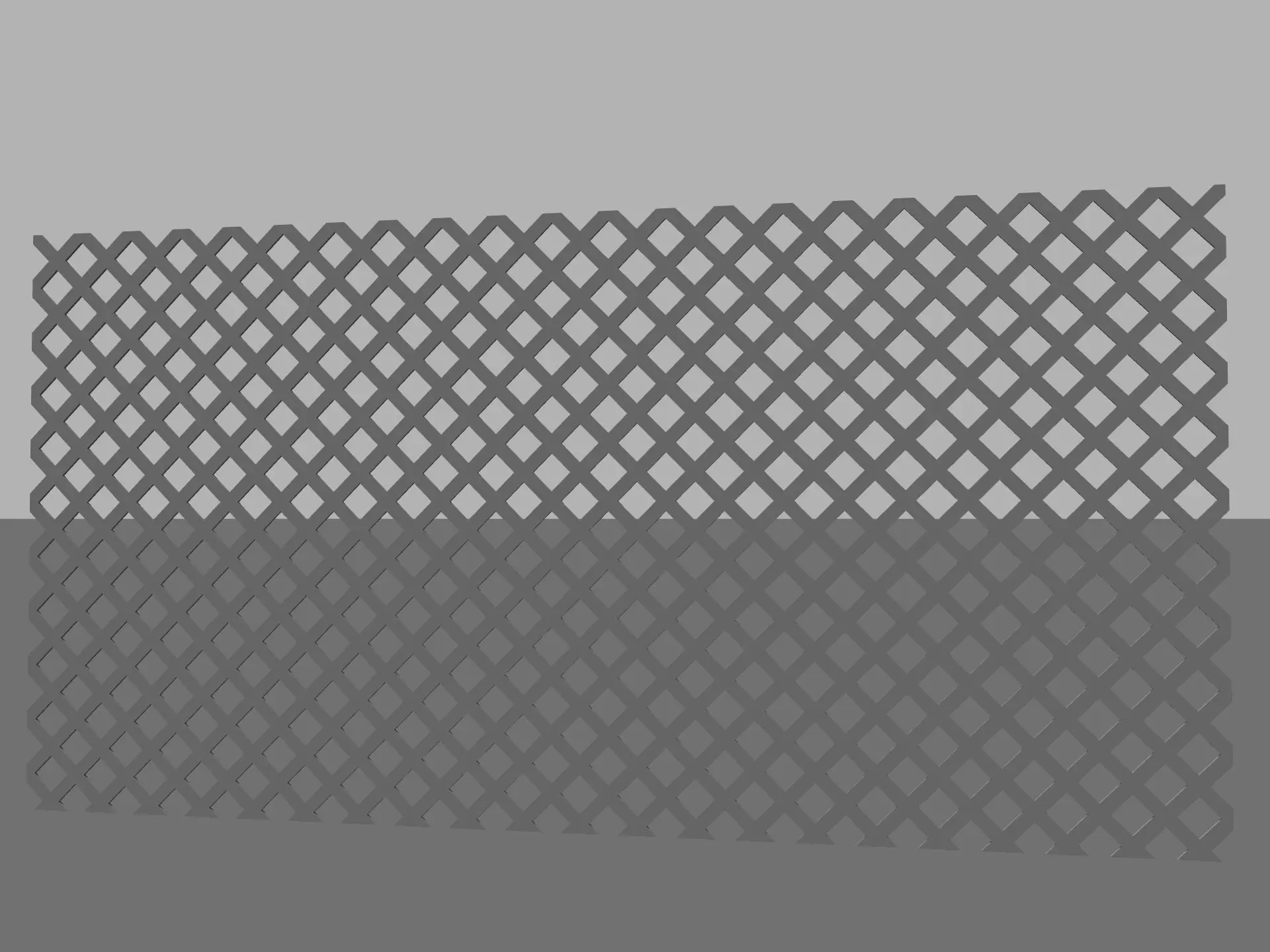 Lattice fence Free 3D model_0