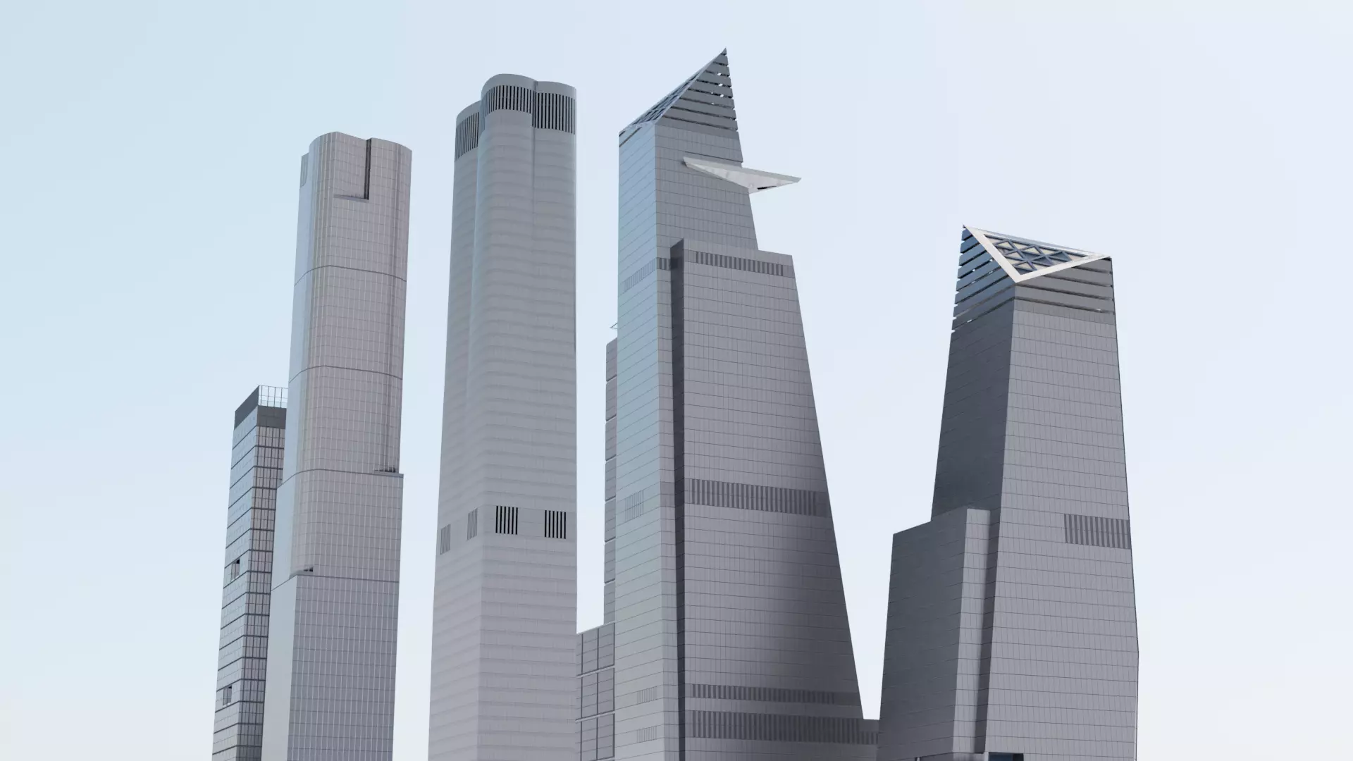 Hudson Yards Buildings Complex 3D Model Collection_0