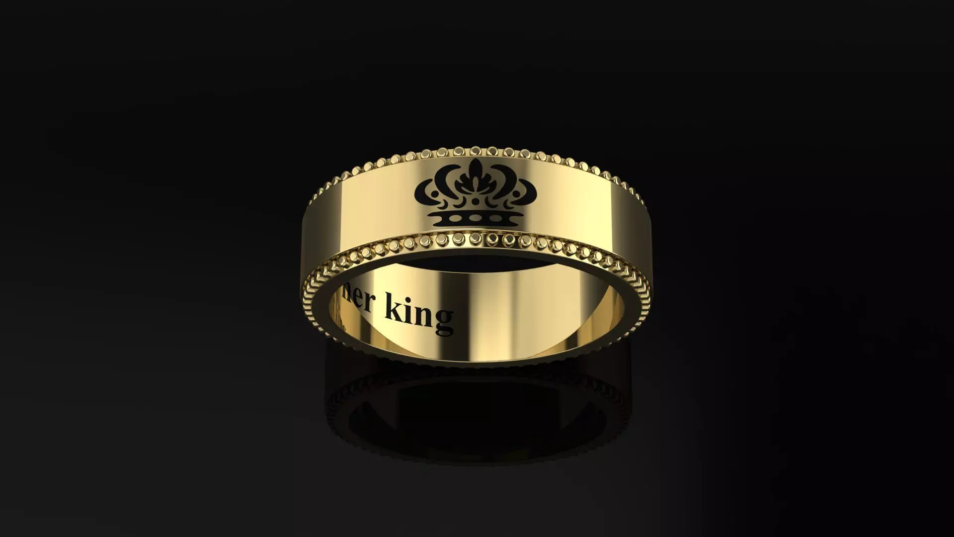 Bridal ring KING 3D print model
