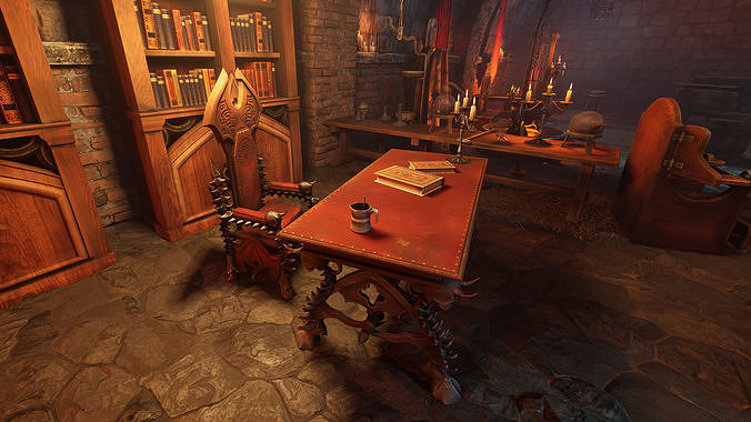 Torture room Low-poly 3D model 7