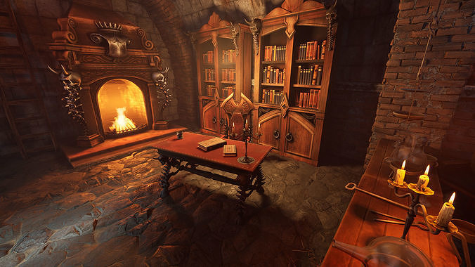 Torture room Low-poly 3D model 6