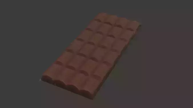 Chokolate plate 3D model