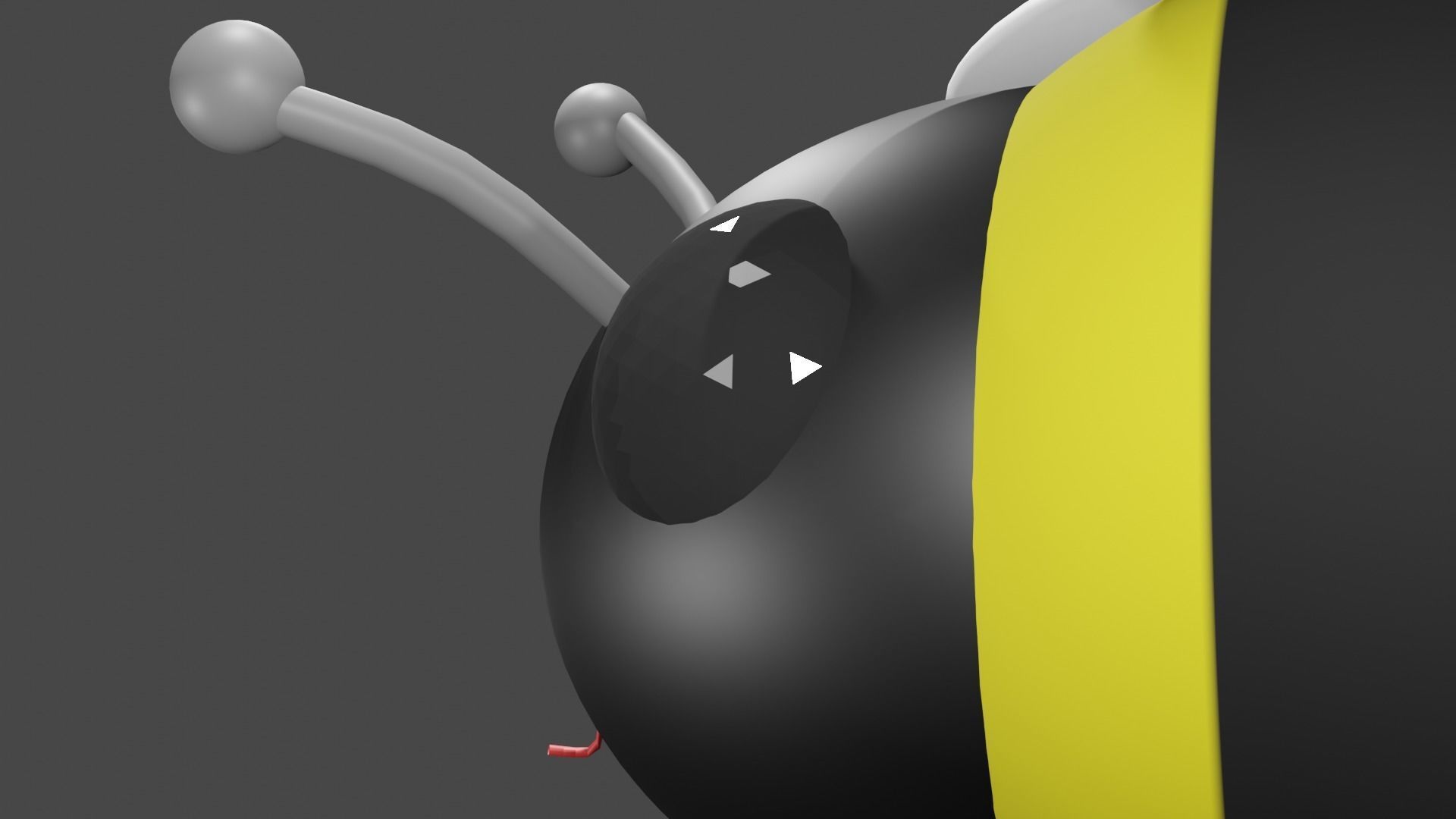 Cute Bee 3D model_2