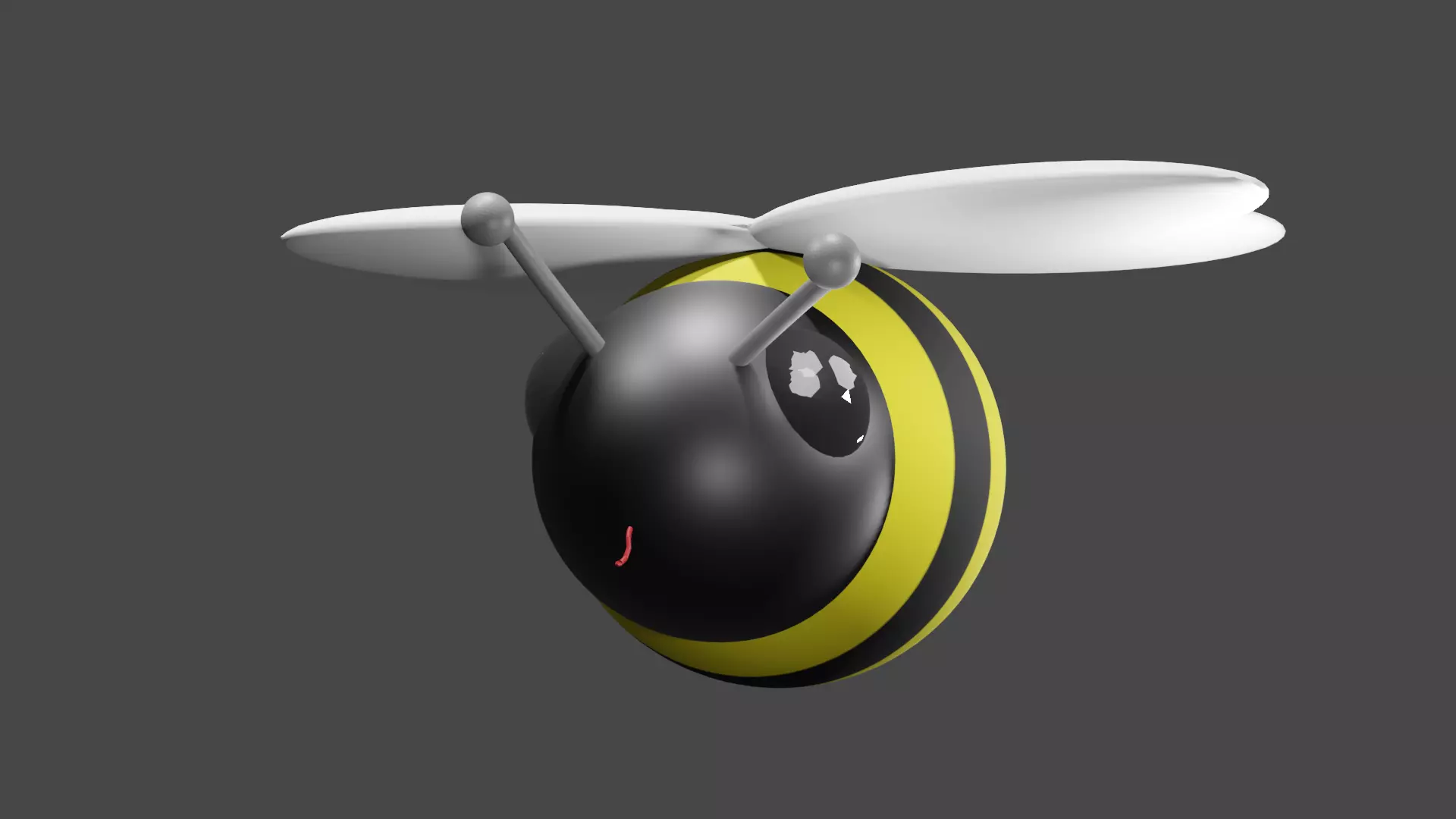 Cute Bee 3D model_0