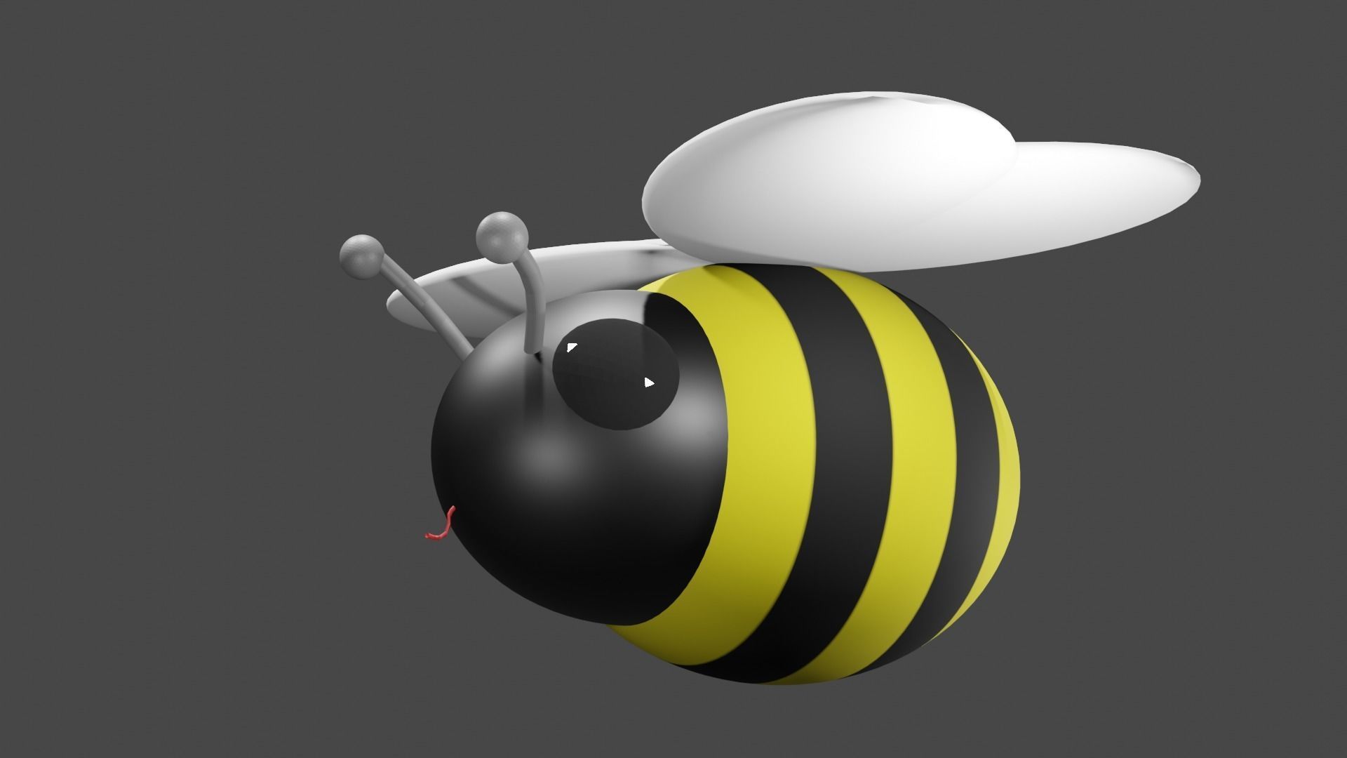 Cute Bee 3D model_3