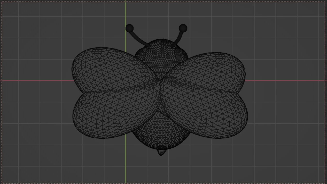 Cute Bee 3D model_9