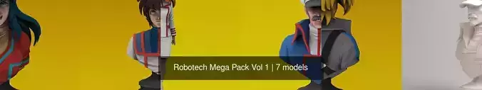 Robotech Mega Pack Vol 1 3D Model Collection