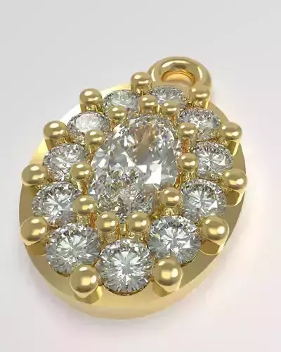 Oval pendant