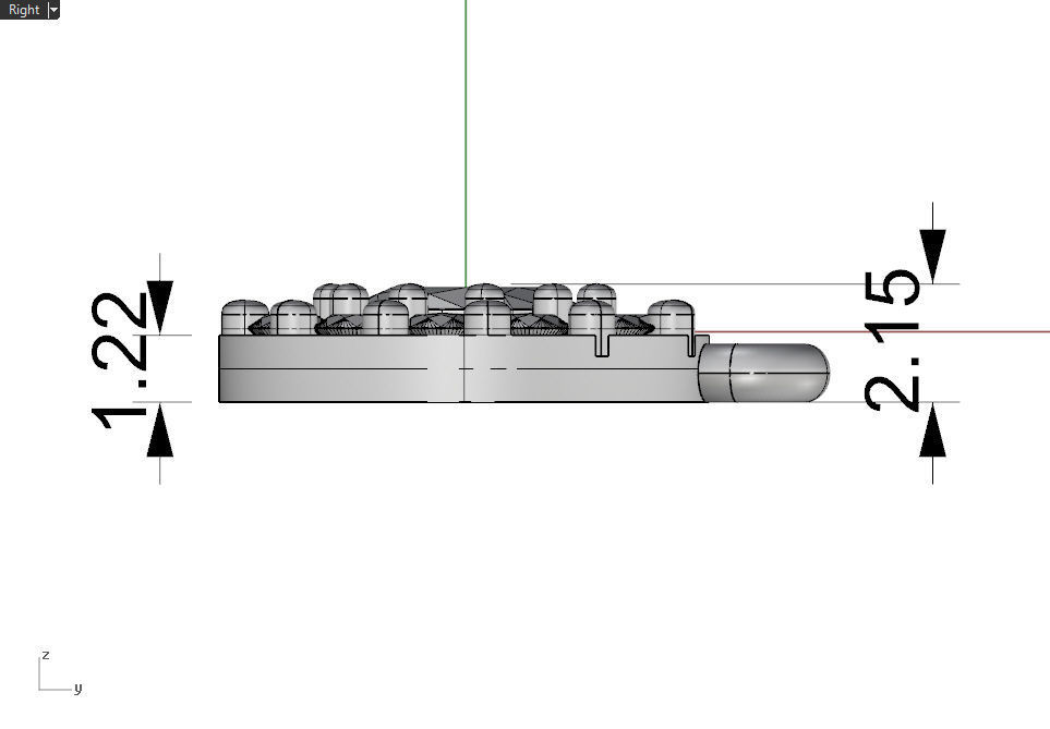 Oval pendant 3D print model_12