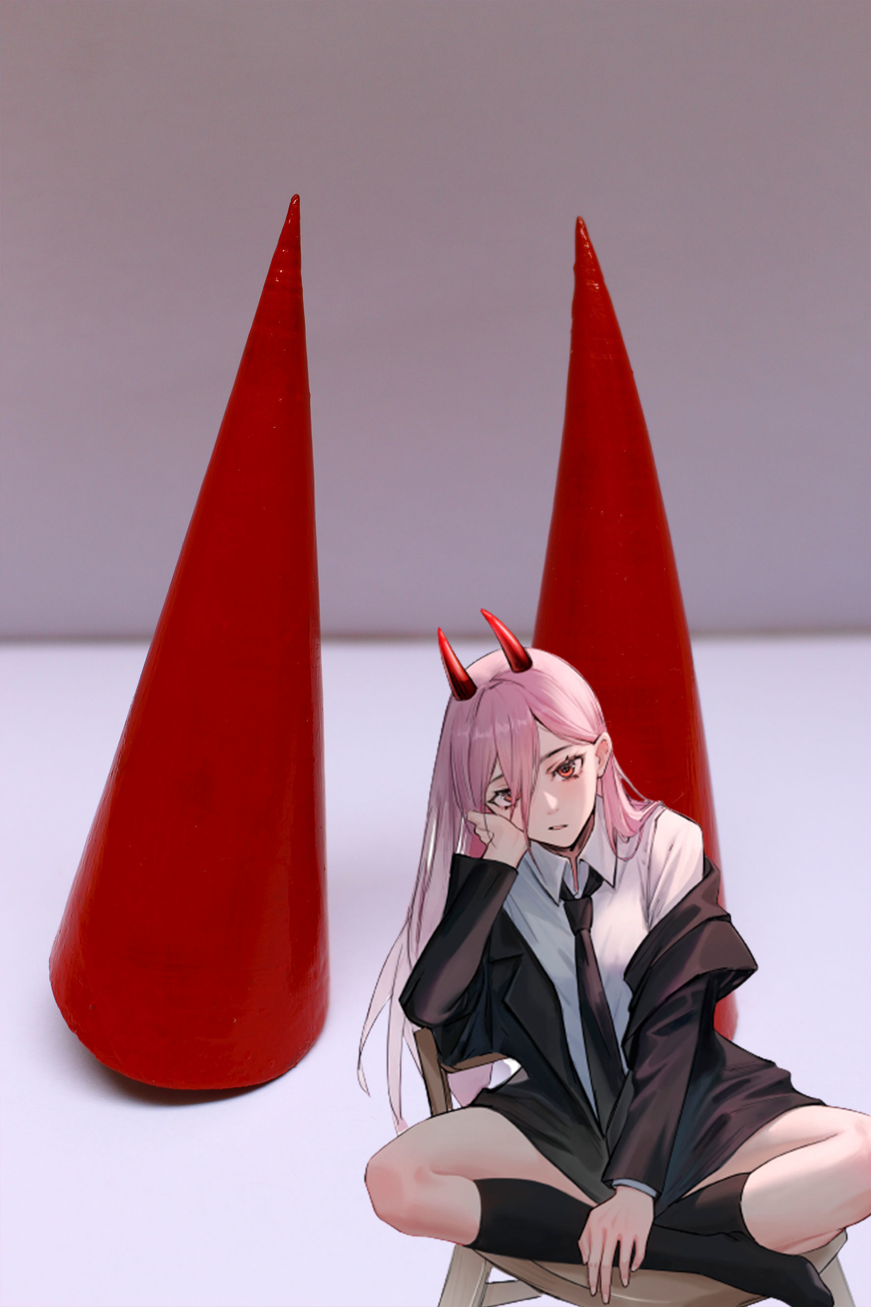 Power Chainsaw Man horns 3D model 3D printable CGTrader