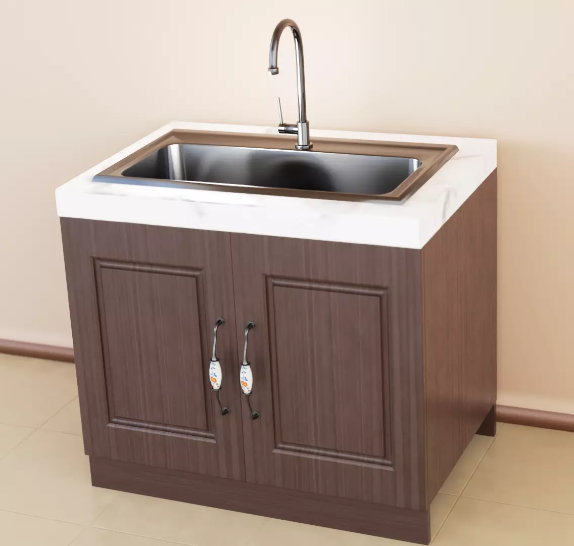 Sink with cabinet Free 3D model