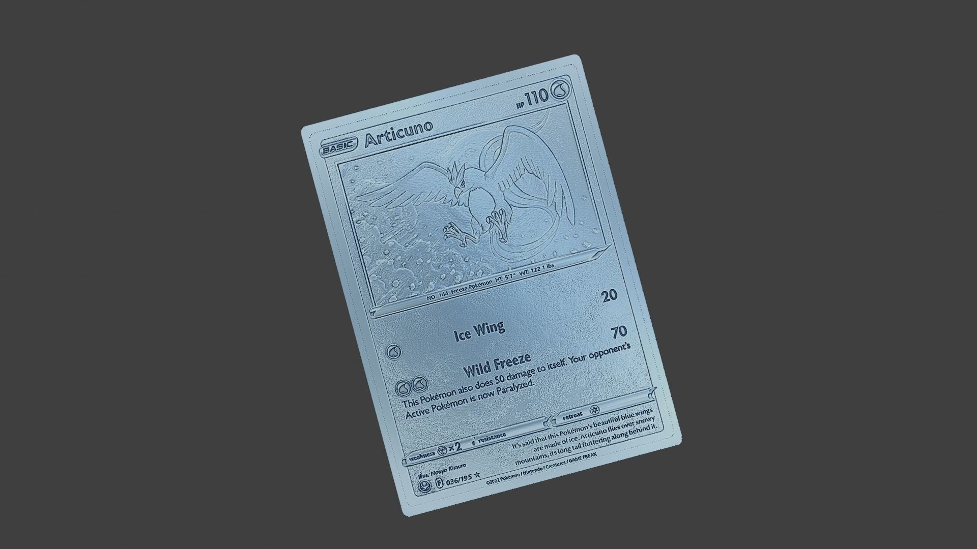 ARTICUNO POKEMON 3D print model_1