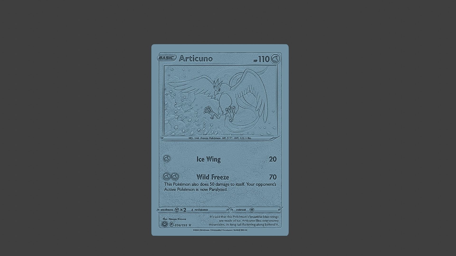 ARTICUNO POKEMON 3D print model_3