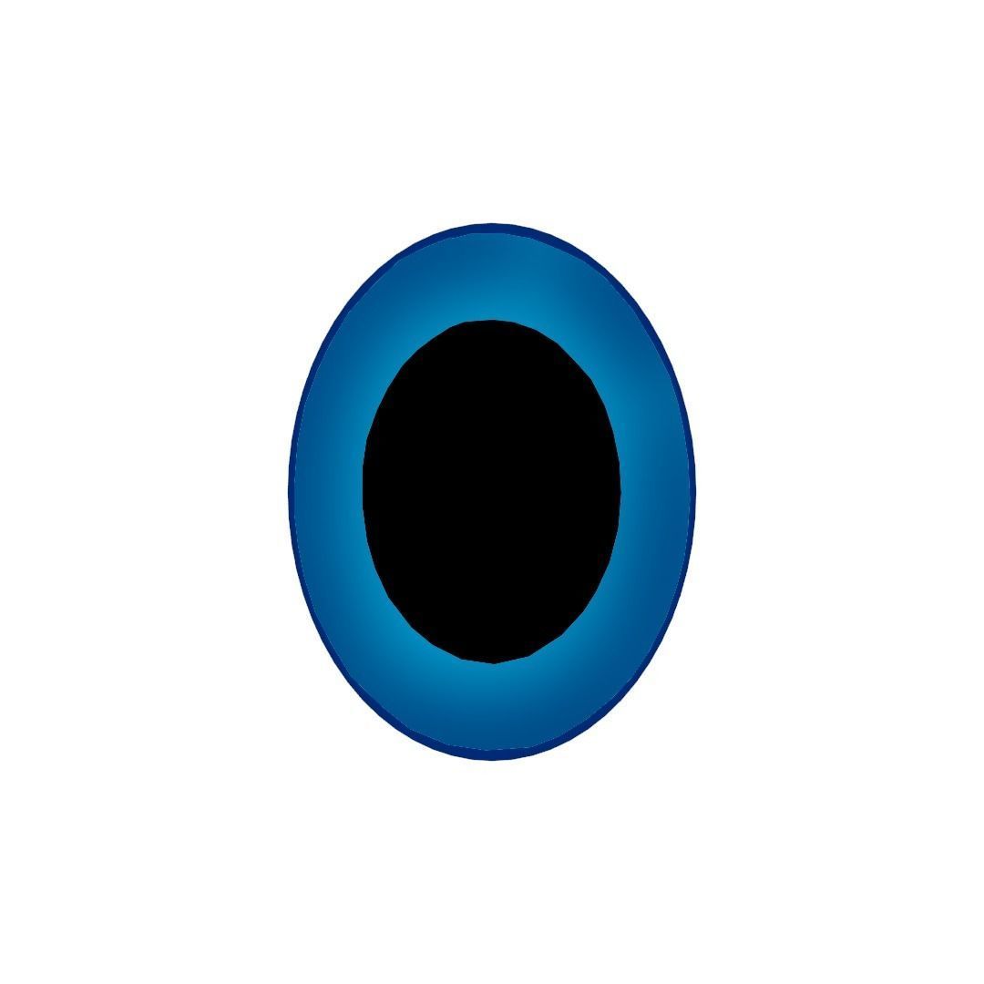 Ice Pacman Low-poly 3D model_1