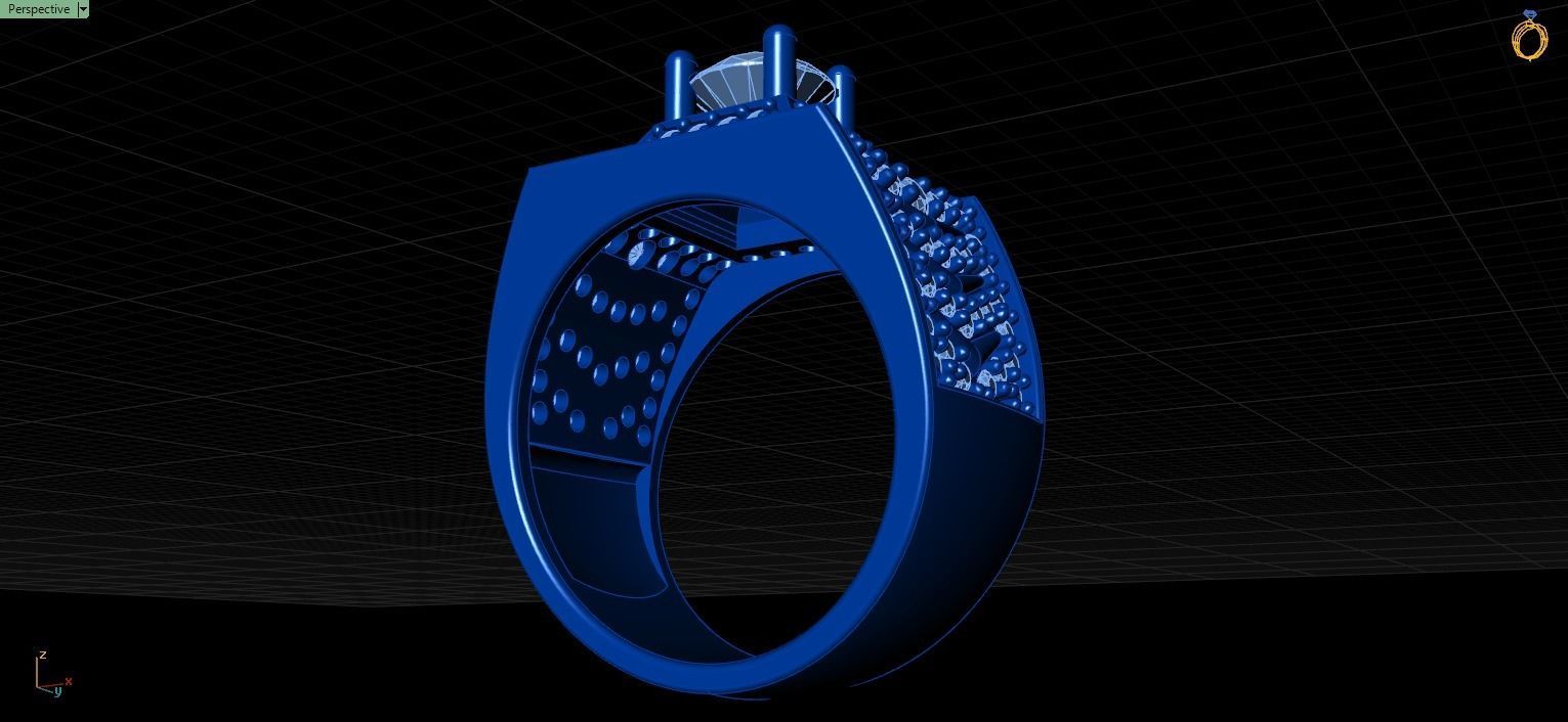 Mens Ring 3D print model 3D print model_8