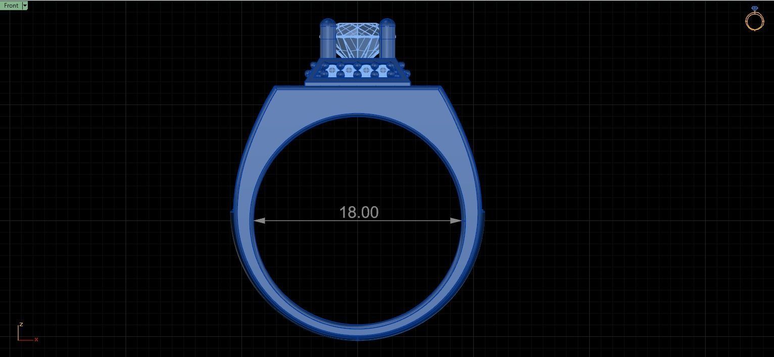 Mens Ring 3D print model 3D print model_10