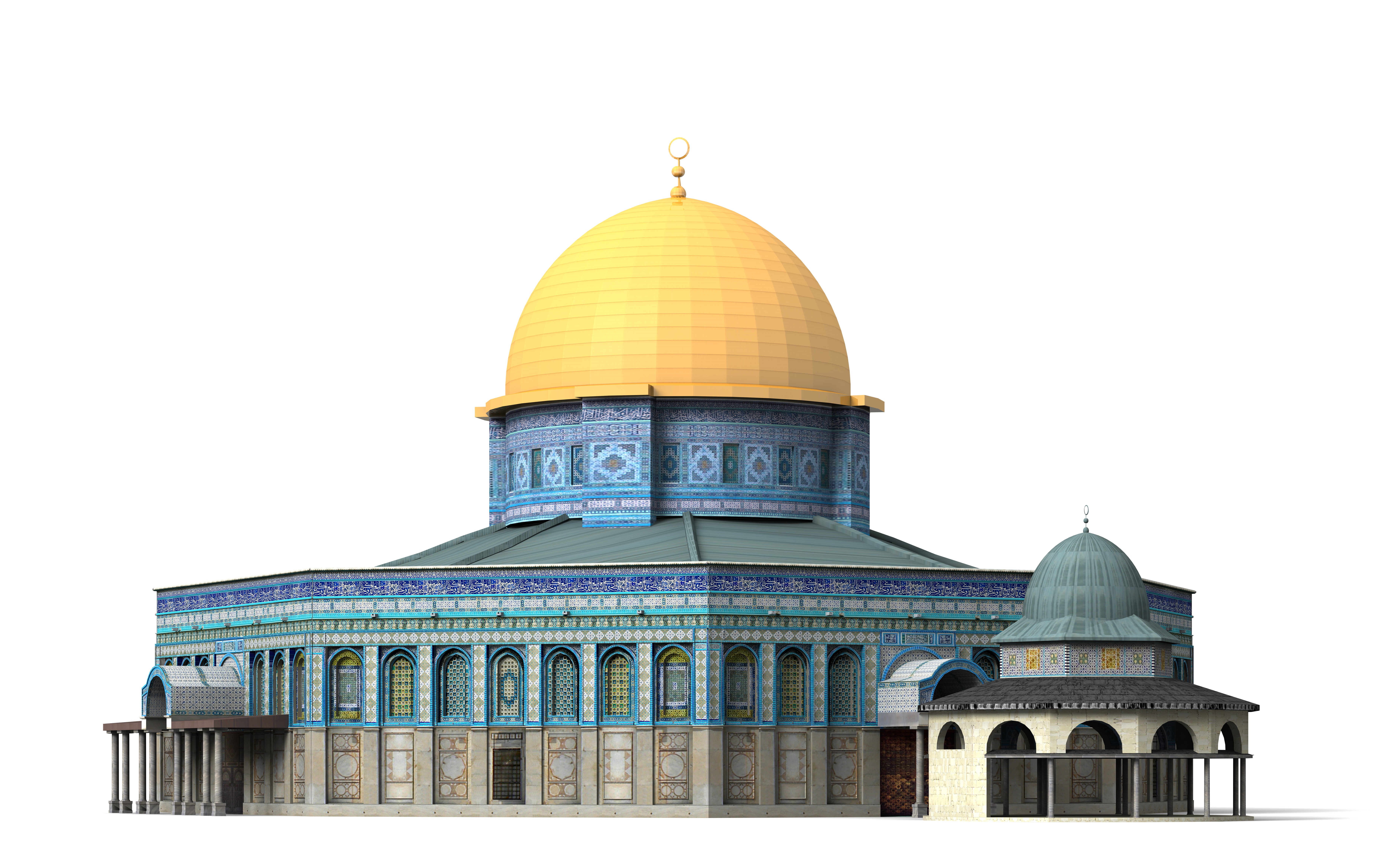 Dome of the Rock Jerusalem 3D model_2