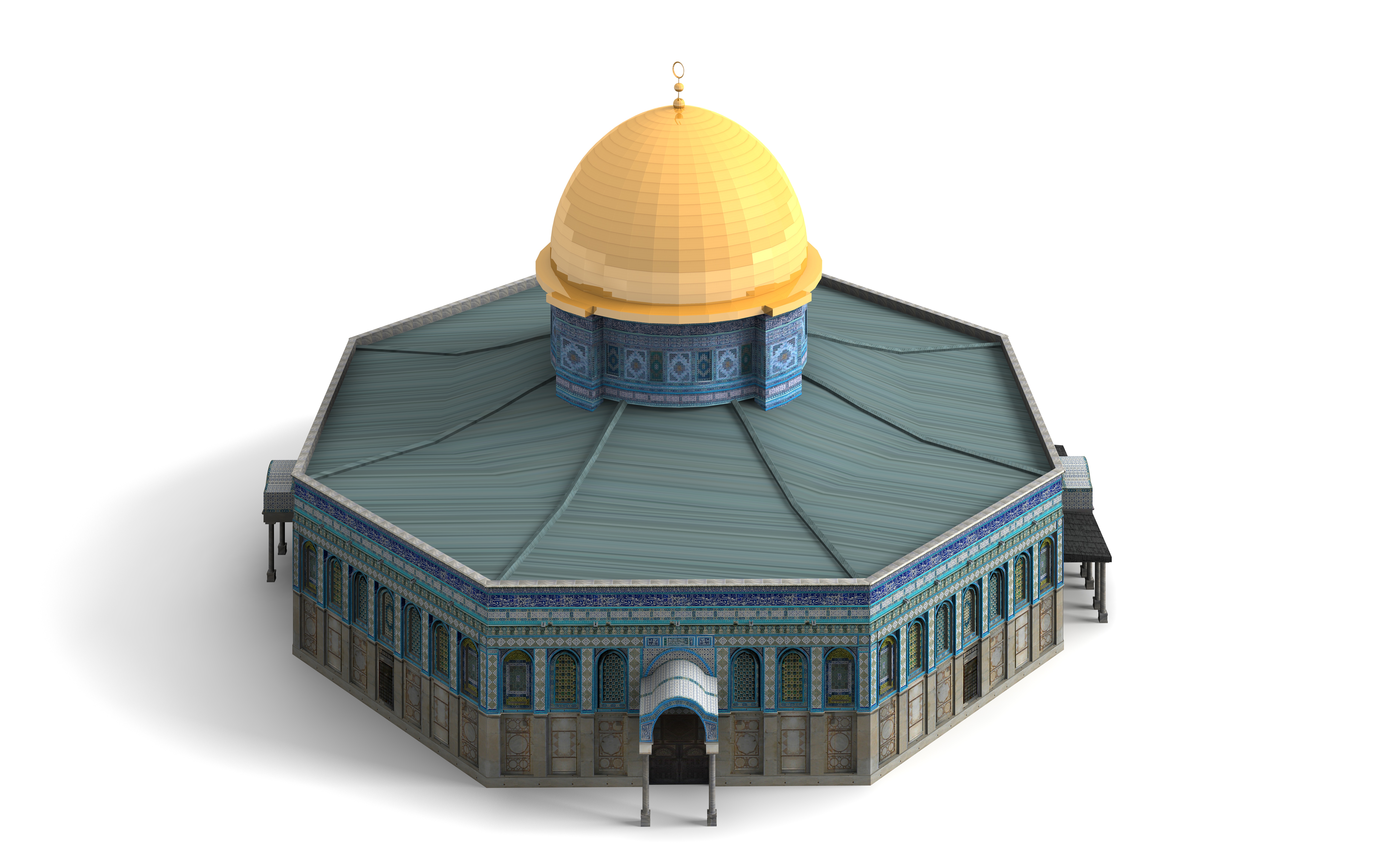 Dome of the Rock Jerusalem 3D model_5