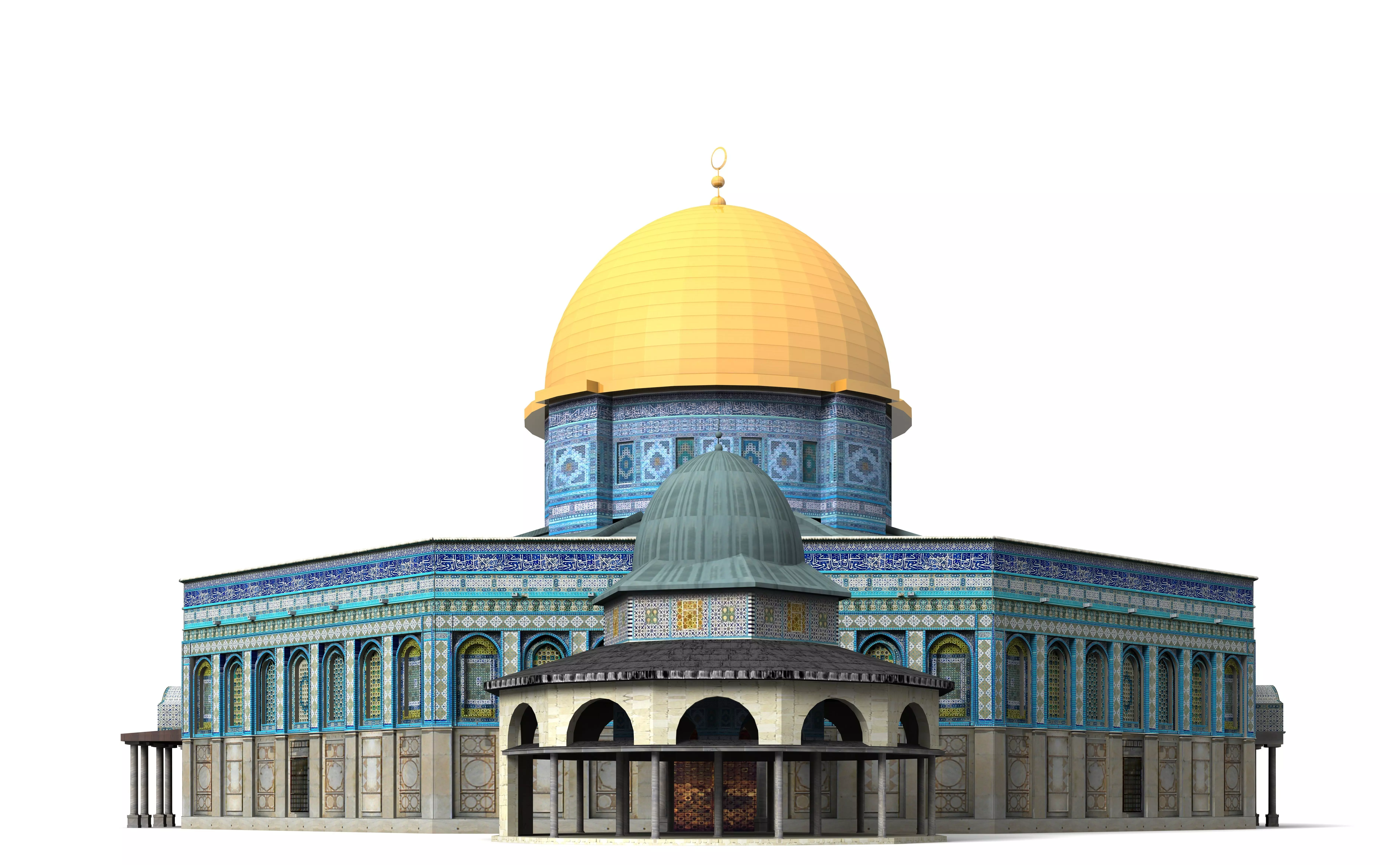 Dome of the Rock Jerusalem 3D model_0