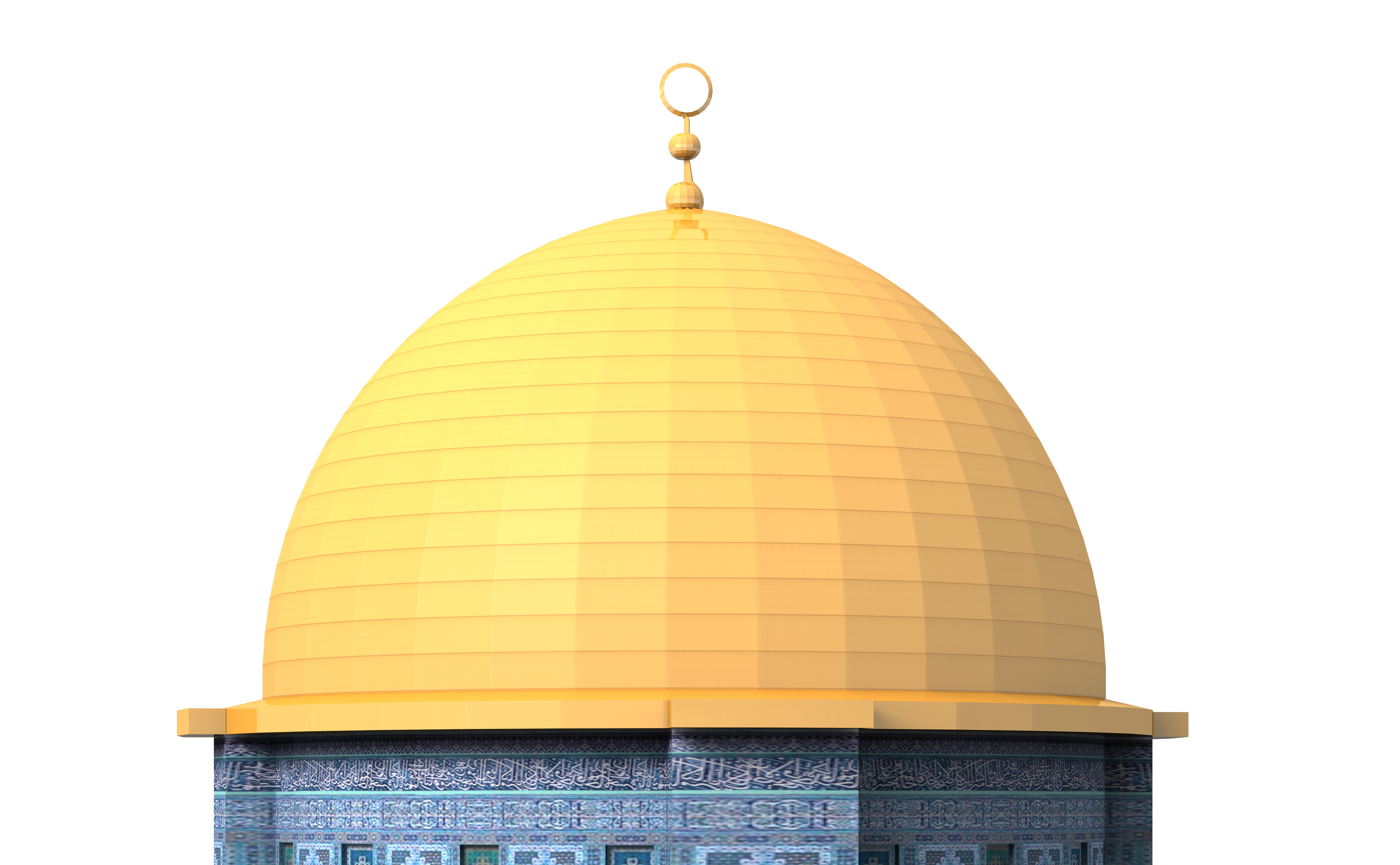 Dome of the Rock Jerusalem 3D model_8