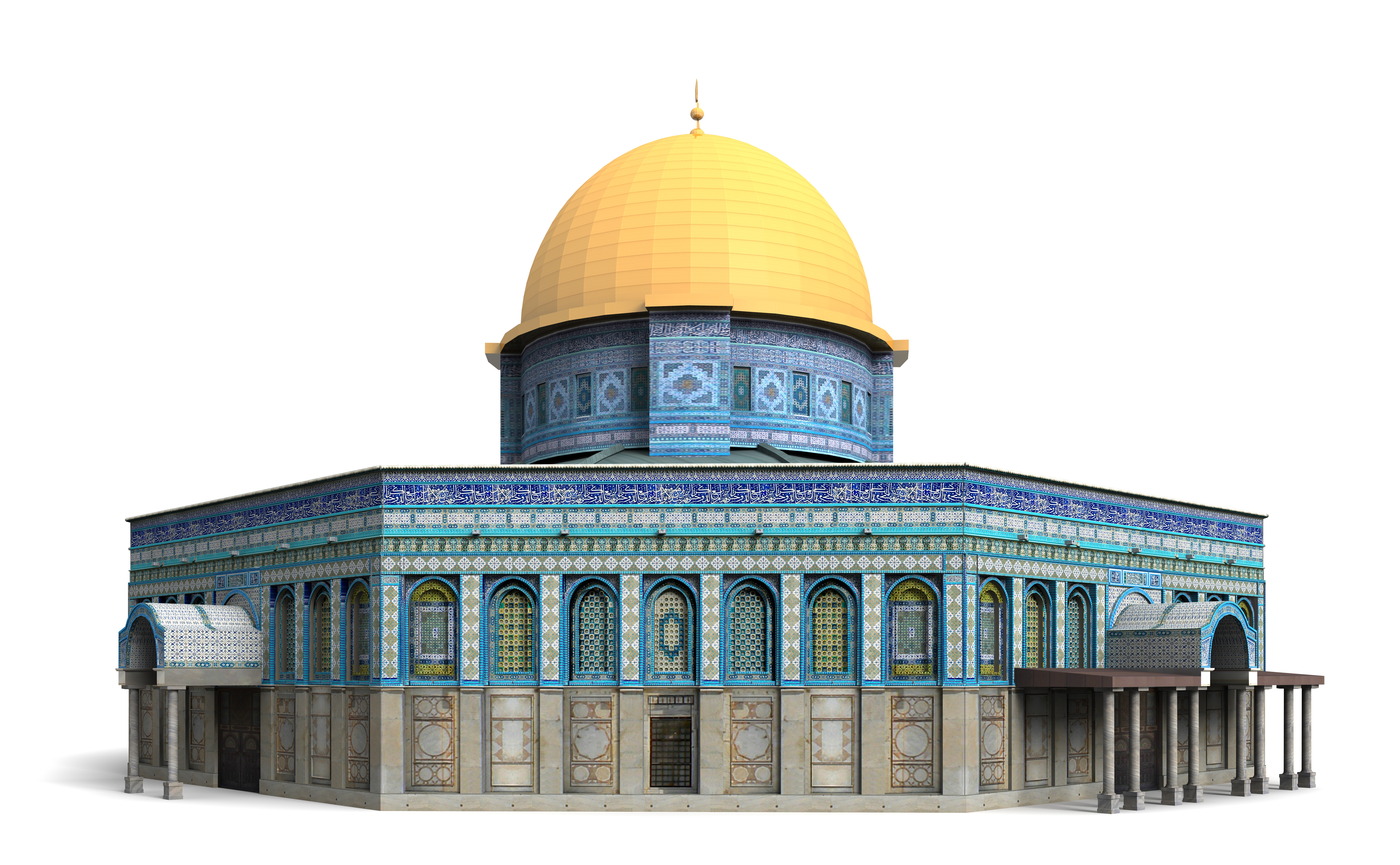 Dome of the Rock Jerusalem 3D model_6