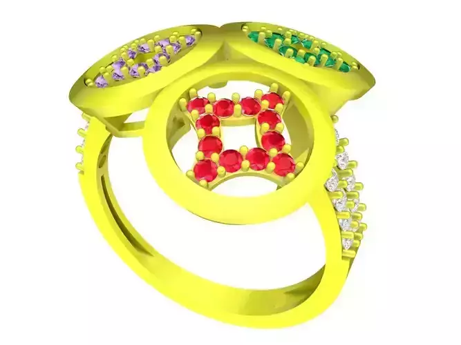 fengshui  vietnamese diamond lucky coins ring for women 4501