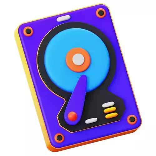 Hard Disk 3D Icon