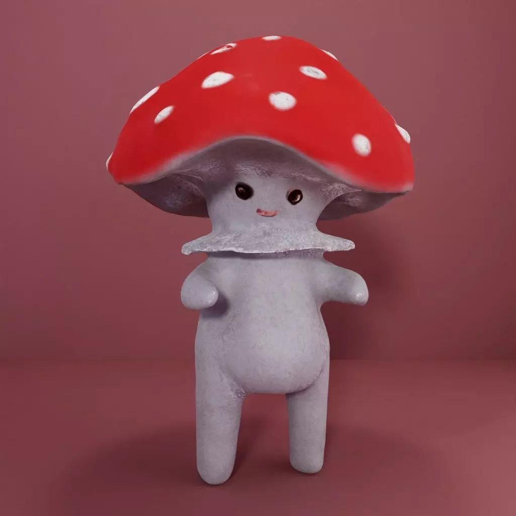Enchanted Mushroom 3D model_0