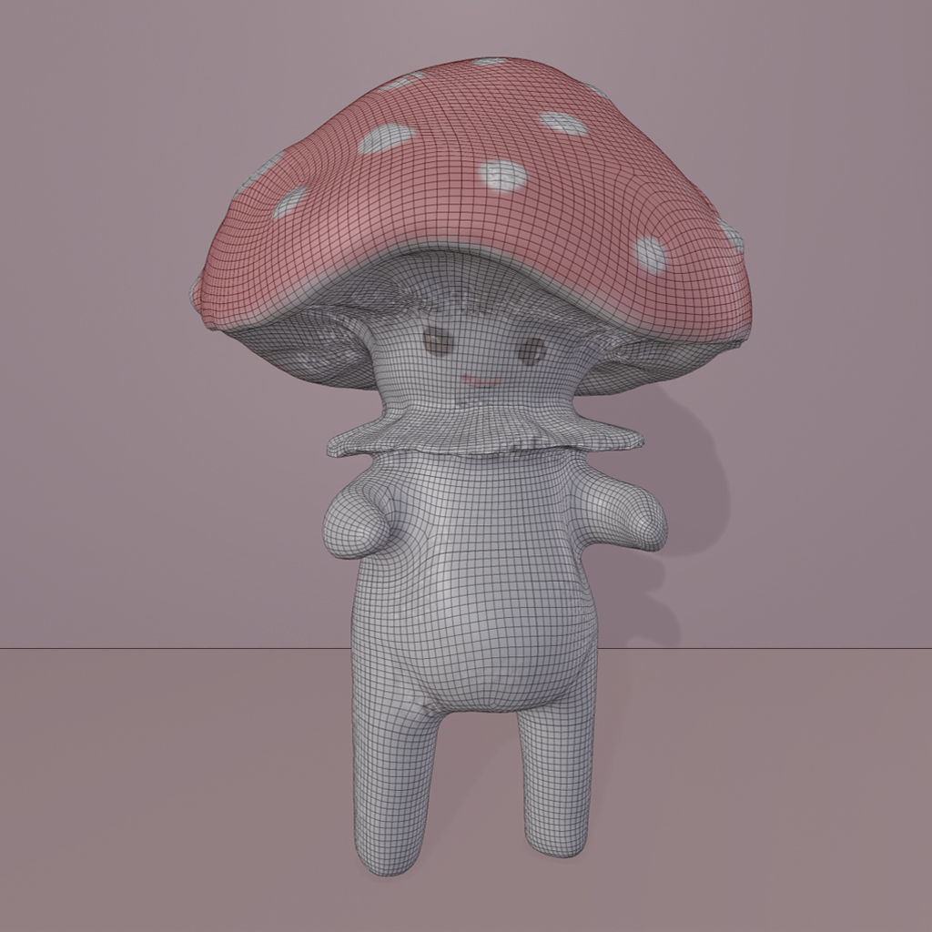 Enchanted Mushroom 3D model_5
