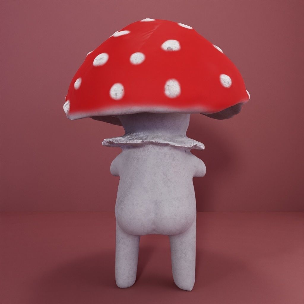 Enchanted Mushroom 3D model_4