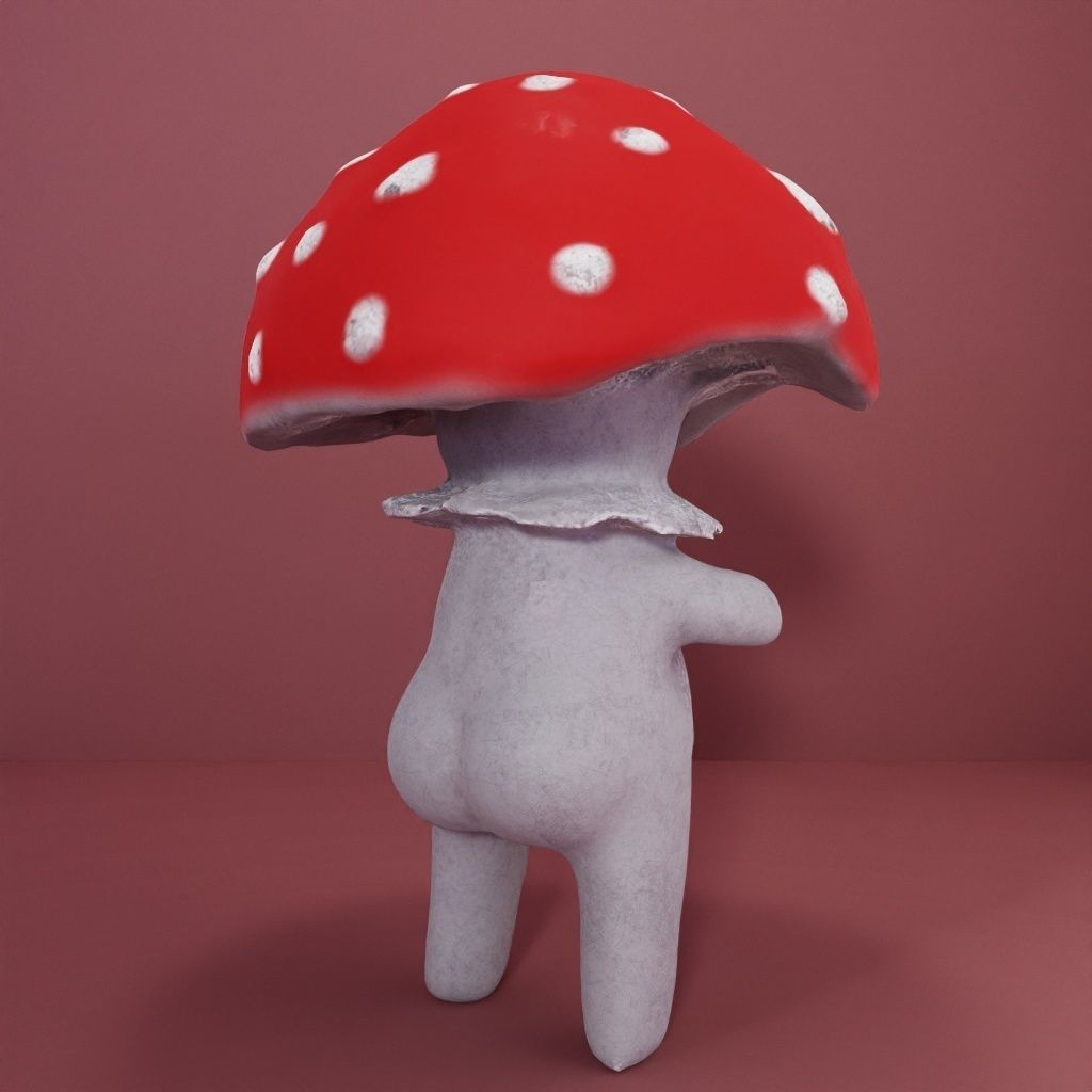Enchanted Mushroom 3D model_3