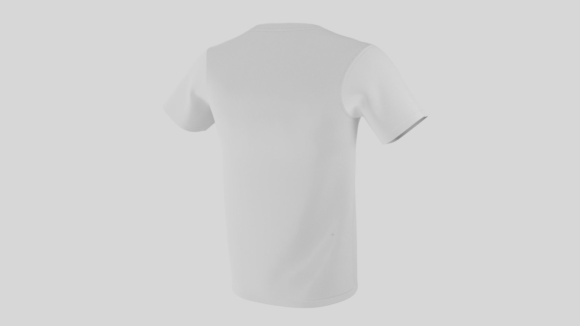 Tshirt short Low-poly 3D model_4