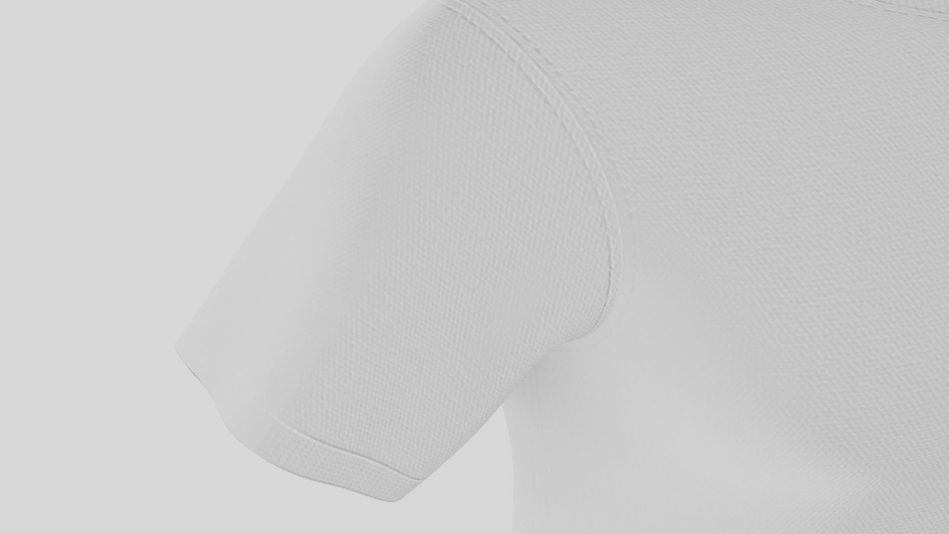 Tshirt short Low-poly 3D model_5