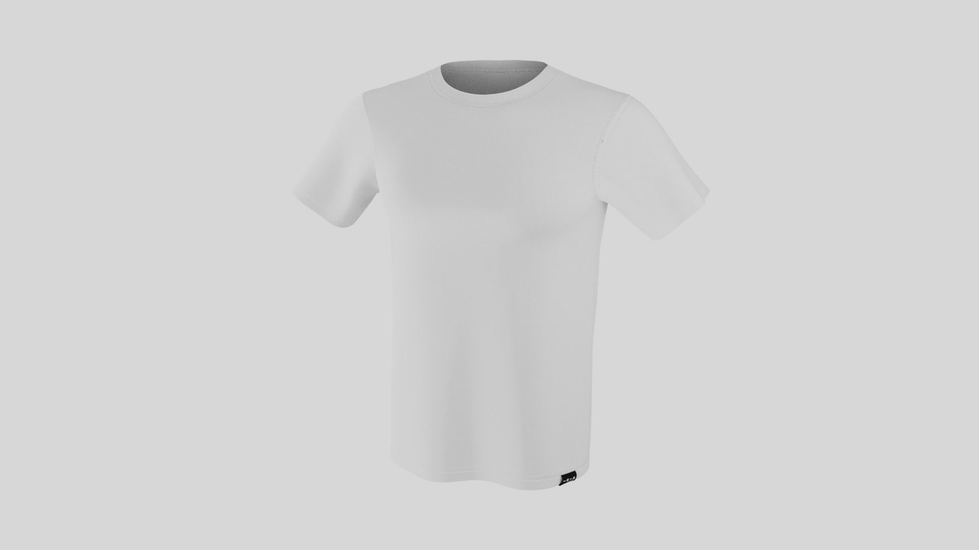 Tshirt short Low-poly 3D model_1
