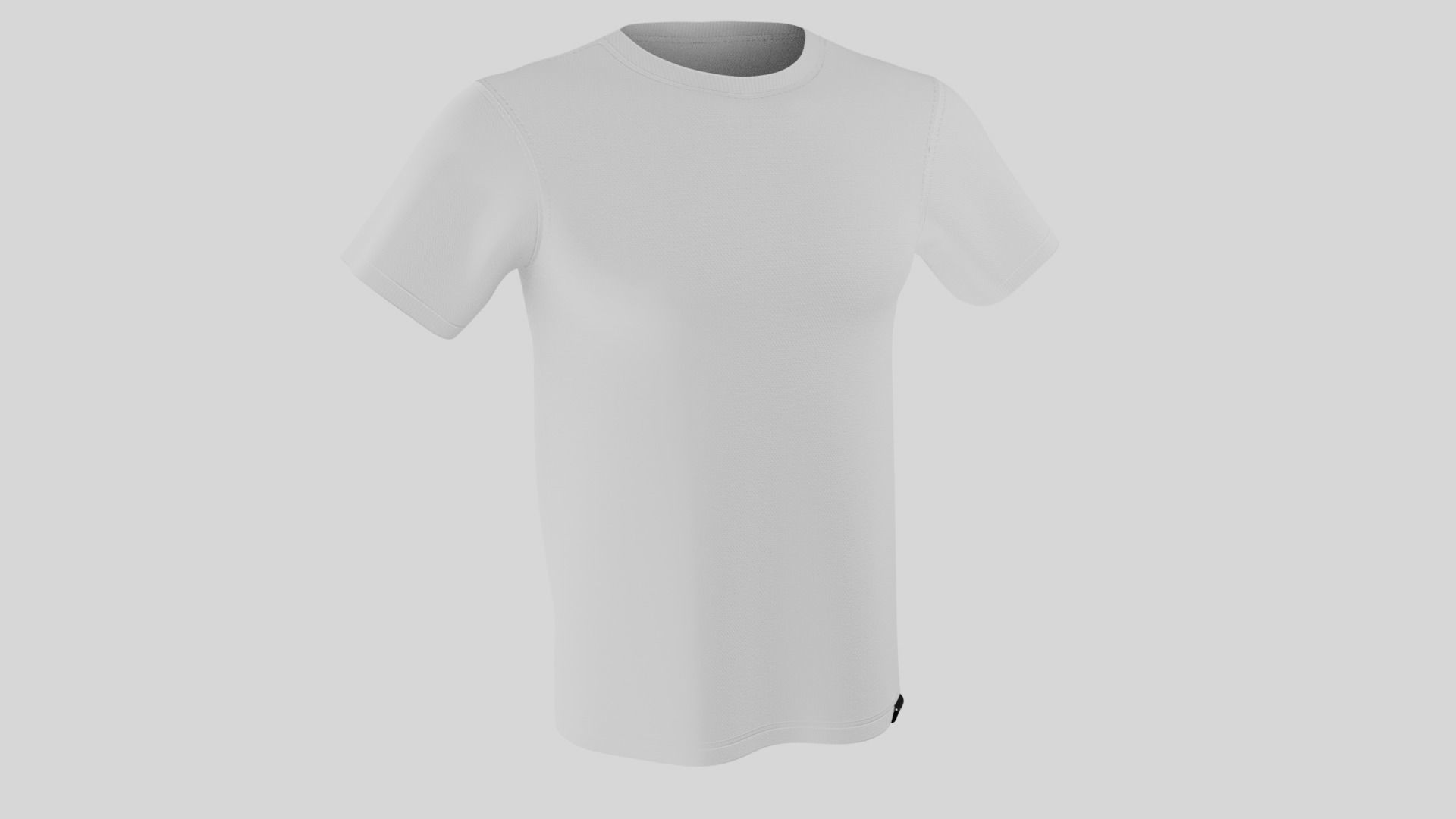 Tshirt short Low-poly 3D model_2
