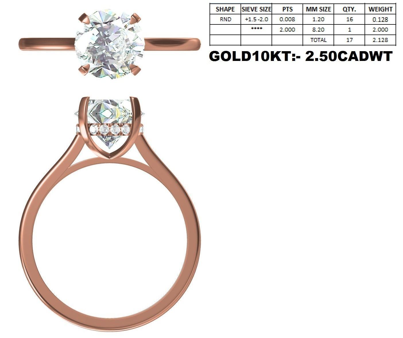 Engagement Ring-31 3D print model_9